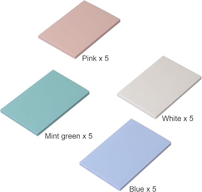 ZOENHOU 20 PCS 4 x 6 Inch Rubber Stamp Carving Blocks, Colorful Linoleum Blocks for Printmaking, Stamp Making