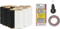 2 Colors Serger Sewing Thread and Tape Measure - 10 Cones Threads of 500 Yards Each Spool | Sewing Clips Quilting Materials Heavy-Duty Sewing Machine Threads and Tape Measure | Lace,Ribbon Yarn
