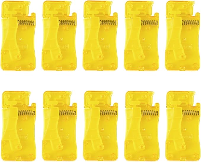 Automatic Needle Threader, 10 PCS Simple Needle Threaders Sewing Tool, Quick Self Threading Needles Plastic Sewing Machine Threader for Hand Stitching Embroidery Floss, Fits Most of Needles