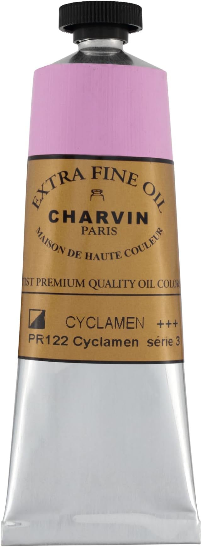 Charvin Extra Fine Oil Paint, Cyclamen 60 mL - Triple-Milled, Rich Texture, Poppy Oil-Based, Light-Fast, Handmade, Archival Quality