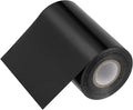 PATIKIL 4"x400Ft Hot Stamping Foil Paper, Heat Transfer Hot Stamping Paper Foil Roll for Leather DIY Logo Decor Craft Gift Package Scrapbook Card, Black