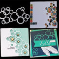 Mvchifay Cutting Dies Happy Birthday Metal Stencils Scrapbooking Tool DIY Emboss Paper Card Making (Bubble-10.3x6cm)