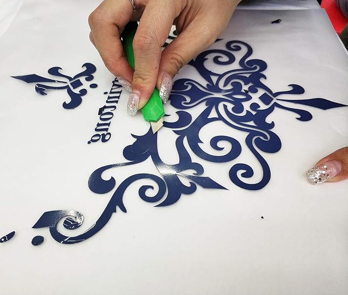 Guangyintong Heat Transfer Vinyl - 12" x 10ft Iron On Vinyl for T-Shirts, Matte Surface HTV for All Cutter Machines Easy to Cut & Weed for DIY Designs