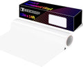 TECKWRAP Smart Permanent Vinyl, (13in x 14ft) - Adhesive Craft Vinyl - Matless Cutting & Easy to Apply for DIY Decal Projects with Maker 3 / Explore 3 Machines, Glossy White