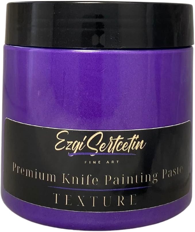 Premium Palette Knife Painting Paste|Texture Paste|Authentic Bright Colors|Ready to Use|Easy to Apply| 6oz (Améthyste)