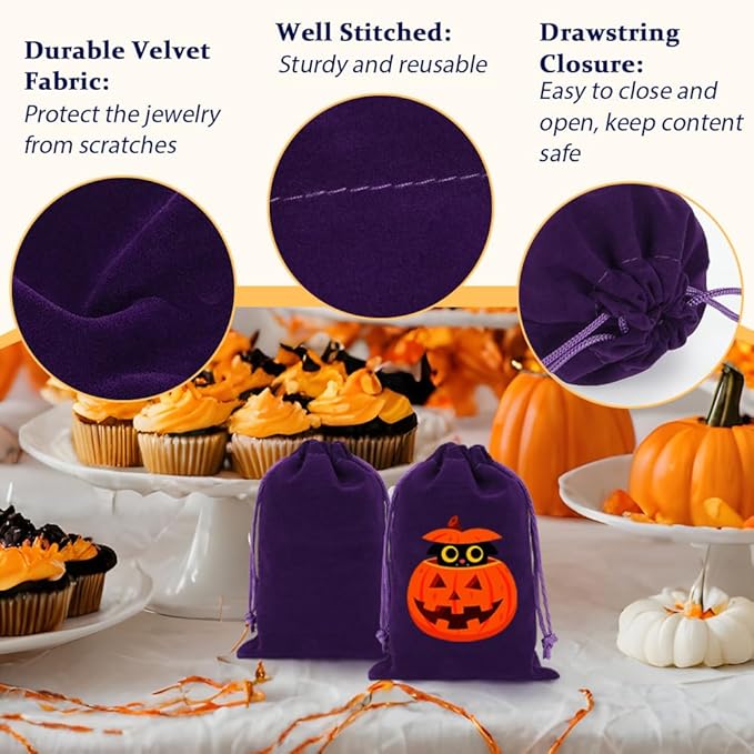 Shintop 20pcs Velvet Bags with Drawstring, 4x6 inch Purple Jewelry Bags Gift Pouches for Dice, Crystals, Tarot Cards