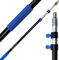 EVERSPROUT Pro Pole, 5-to-12 Foot Heavy Duty Extension Pole (3-Stage), Lightweight Anodized Aluminum, Telescoping Pole - Fits Standard ACME Threaded Adaptor for Cleaning, Squeegee, Bulb Change & More