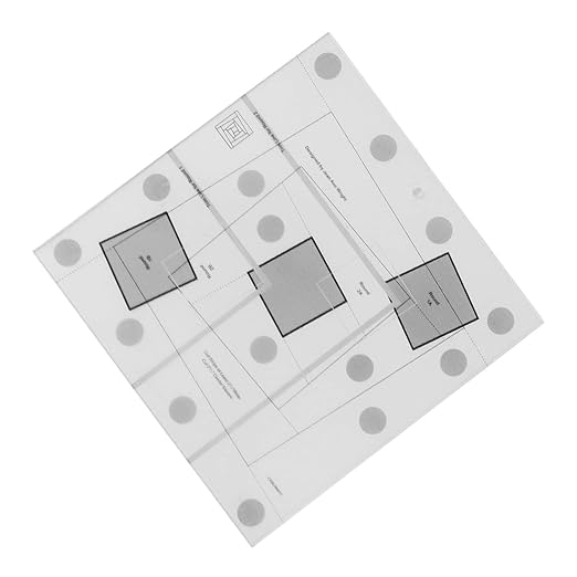Wonky Log Cabin Trim Tool, 8in Creative Grids Quilting Rulers Transparent Acrylic Quilting Ruler with Grids, Non-Slip Grip Acrylic Quilting, Sewing, Crafting, Patchwork Ruler and Templat