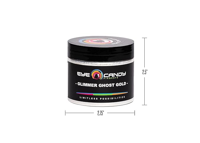 Eye Candy Premium Mica Powder Pigment “Glimmer Ghost Gold” (50g) Multipurpose DIY Arts and Crafts Additive | Woodworking, Bath Bombs, Resin, Paint, Epoxy, Soap, Nail Polish (Glimmer Ghost Gold, 50G)