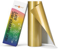HTVRONT Heat Tranfer Vinyl Roll - 12” x 80ft Gold HTV Vinyl for T Shirts, Iron on Vinyl Compatible with Cricut Cutting Machine - Easy to Use for Personalized Gifts (Gold)