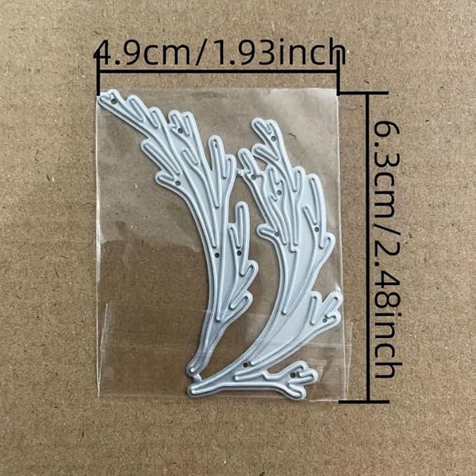 Lapoo Flowers Metal Cutting Die for Scrapbooking - Durable, Cut Stencils for DIY Scrapbook Photo Album Decorative Paper Card, Card Making Supplies, Embossing (2 Types of Wreath 2.5 x 1.9 in)