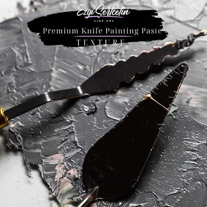 Premium Palette Knife Painting Paste|Modeling Paste|Texture Paste|Authentic Bright Colors|Ready to Use|Easy to Apply| 6oz (Brownie)