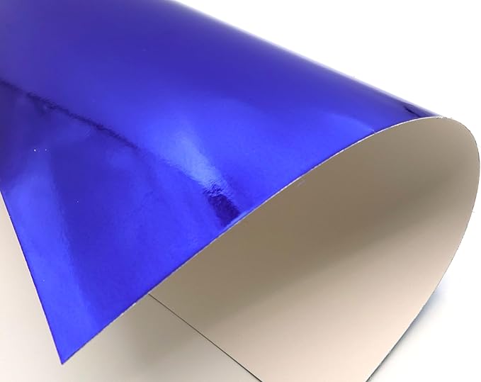 TGXRZX Metallic Royal Blue Cardstock Paper,Size 8 "x 11" (250gsm), 15PCS,Mirror Finish Gold Foil Board for Crafting, Invitations, and Decorations,Die Cut and Plotter,Card Making (Royal Blue)