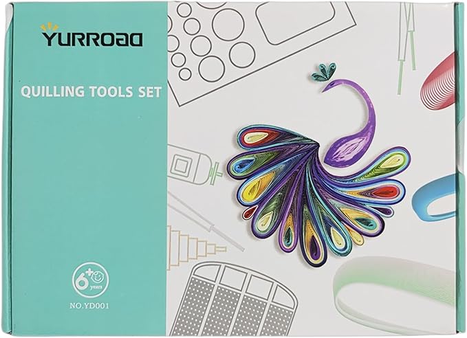 19pcs Beginners Quilling Tools Kit Electric Slotted Quilling Pen Template Board Curling Coach Crimper Comb Filigrana Tools Set