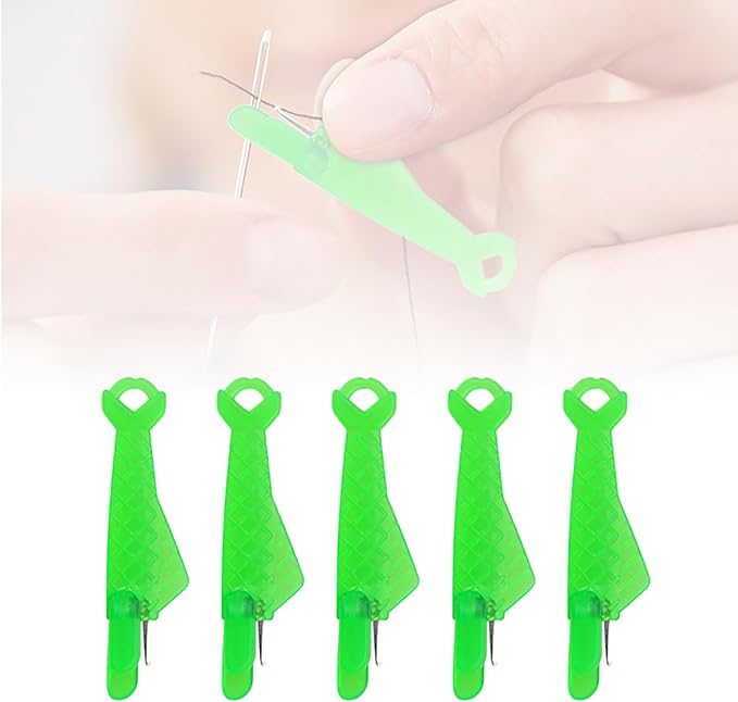 Automatic Sewing Needle Threader, Upgrade Fish Type Quick Needle Threaders for Hand Sewing, Sewing Machine Needle Threader Tools, Sewing Supplies - Designed for Sewing Lovers Alike (5pcs)