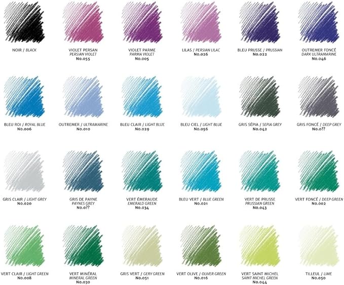 Conté à Paris 48 Count Assorted Pastel Pencils