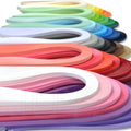 JUYA Single Color Paper Quilling Strips Set 42 Colors 100 Strips per Pack 2/3/5/7/10 mm Width Available 42 Colors, Width 2 mm (0.08 in)