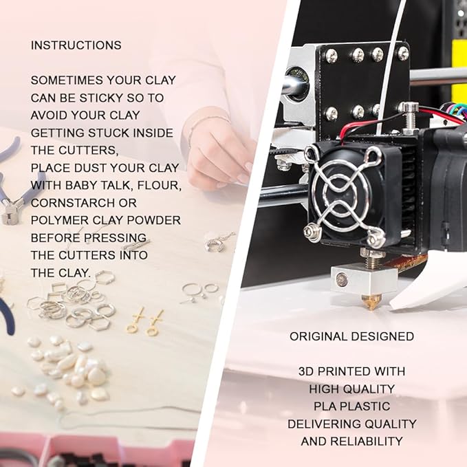 Mysterious Boho Clay Cutters - 13 Shapes Mysterious Magical Elements Polymer Clay Cutters for Jewelry, Earring Making Kit with Storage Box