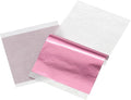 uxcell 100pcs Leaf Sheets, 3.5" x 3.5" Foil Sheets Paper Sheets for DIY Crafts Painting Nails Resin Furniture Decoration(Light Pink)