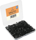 500PCS Safety Pins, 0.75Inch/19mm Small Safety pins, Rust Resistant Nickel Plated Steel Set for Crafting, Sewing, Rimming Fastening Clip Button for Garment Hang Tag (Black)