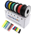 Fermerry 14 AWG Stranded Wire Spool 25ft Each 6 Colors Flexible 14 Gauge Silicone Hook up Wire Kit Electrical Tinned Copper Wire