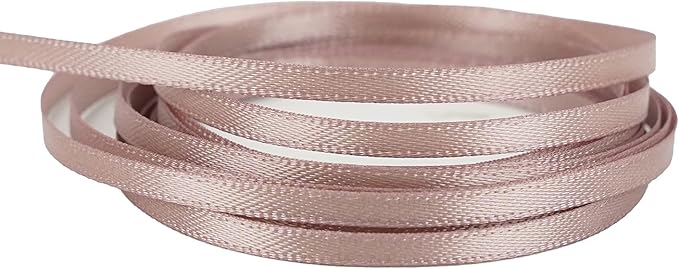 HUIHUANG Solid Color Satin Ribbon 1/8 inch x 100 Yards Roll Ribbon Double Faced for Crafts Gift Wrapping DIY Bows Wedding Invitation Card (Vanilla)