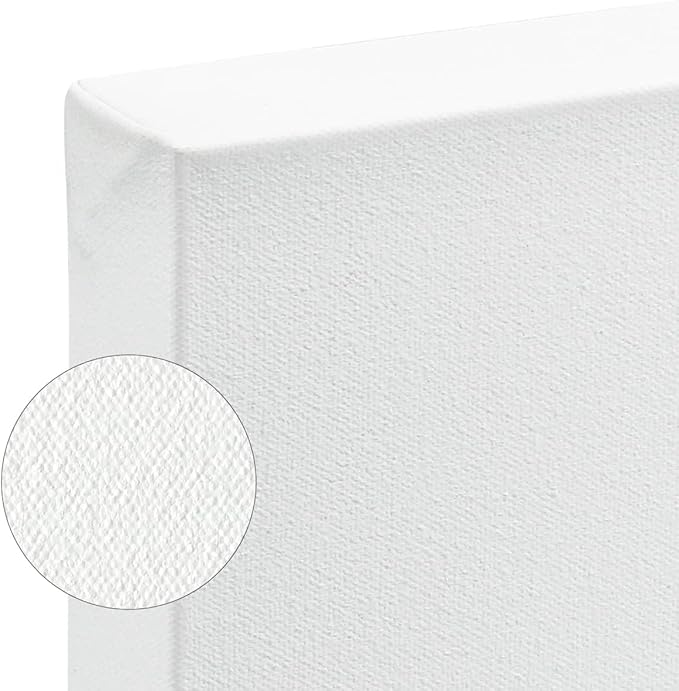 SoHo Urban Artist, 24x36 Heavyweight Stretched Cotton Canvas for Painting - 1.5" Deep- 3 Pack, Triple Primed, 100% Cotton Canvas, Archival, Universal Primed for Oil, Acrylic, Alkyd, Mixed Media