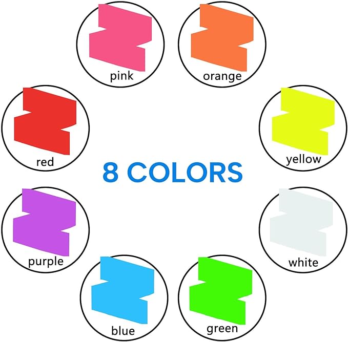 Liquid Chalk Markers Erasable,8 Colours Window Markers,6mm Reversible Tip,Zero Dust,Non-toxic,Quick Drying,for Blackboards,Glass,Cars,Restaurant Menu
