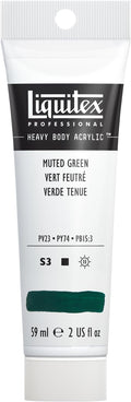 Liquitex Professional Heavy Body Acrylic Paint, 2-oz (59ml) Tube, Muted Green