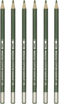 PATIKIL Watercolor Pencil, 6Pcs Water Soluble Pencils for Blending, Coloring, Sketch Drawing, Painting, Olive Green