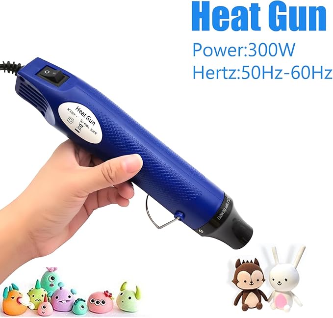 Heat Gun, Mini Hot Air Gun for DIY Crafts Portable Heat Air Gun Tool for Embossing Shrink Wrapping Drying Paint