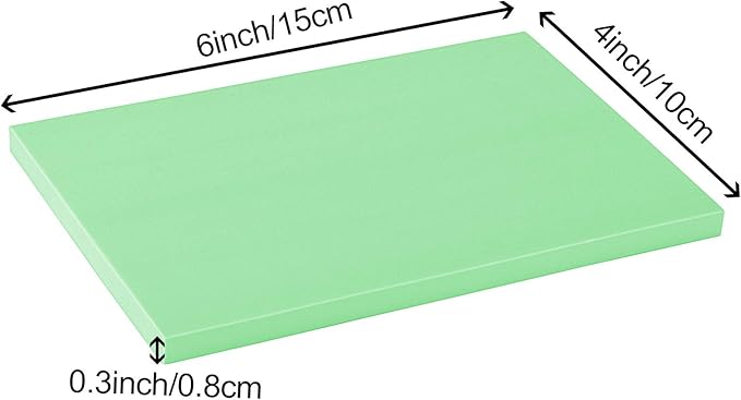 ZOENHOU 20 PCS 4 x 6 Inch Rubber Stamp Carving Blocks, Linoleum Blocks for Printmaking, Stamp Making, Green