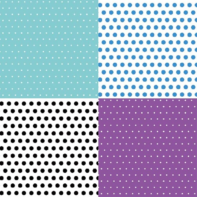Pattern Paper Pad 6x6 - Spring Summer Brights Basics Spots Scrapbooking Card Making Craft, Single-Sided Scrapbook Premium Paper Collection, Cute Origami Paper Decoration Supplies – 24pcs