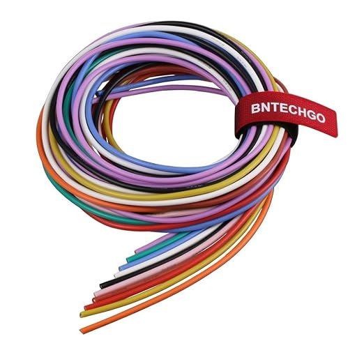 BNTECHGO 16 Gauge Silicone Wire Kit 10 Color Each 5 ft Flexible 16 AWG Stranded Tinned Copper Wire