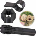 Pottery Clay Threading Making Kits, Clay Tap and Die Set for Jars and Lids Caps Thread (1 Inch Obsidian Black)