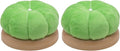 Uxney Pin Cushion,Wooden Sewing Pin Cushion Pincushion Needle Cushion for Sewing Quilting Needlework DIY Crafts(Green,2 PCS)