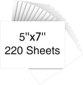 Cardstock 5 x 7 Inch 220 Sheets 190 gsm Heavyweight Card Stock Paper White Cardstock Printer Paper Perfect for Wedding Invitations, DIY Cards, Postcards, Photos, Art and Crafts