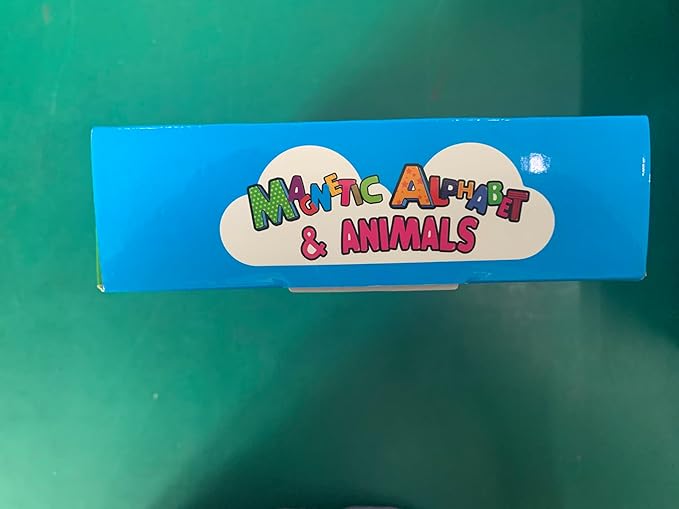 78 Magnetic Alphabet, 26 Uppercase, 26 Lowercase Letters & 26 Object Patterns, Adorable Animal Alphabet ABC Fridge Magnets Educational Letter Spelling Learning Toys Set for Toddlers 3 4 5 Years Old