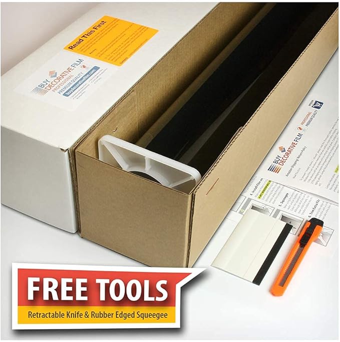BDF EXNA20 Exterior Window Film Daytime Privacy and Heat Control Natural Black 20 (Dark) - 60in X 100ft