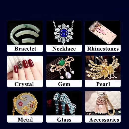 Jewelry Glue 20g, Crystal Glue, Adhesive for Jewelry, Crystal. Instantly Strong Adhesive for bonding Jewelry, Crystal, DIY, Rhinestone, Pearl, Gemstone, Necklace, Bracelet, Earring, Ring.