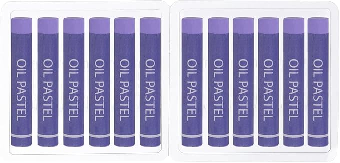 PATIKIL Light Purple Oil Pastels, 12Pcs Soft Oil Crayons Creamy Pastels Stick Art Supplies for Art Painting Drawing Blending Graffiti for Artists Beginners