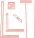 UPTTHOW 6Pcs Bookbinding Easy Scrapbooking Tool for Starter, Complete Great Stencils and Cutter Guide Kit Can Be Made into Notebook Calender Junk Journal Handbook