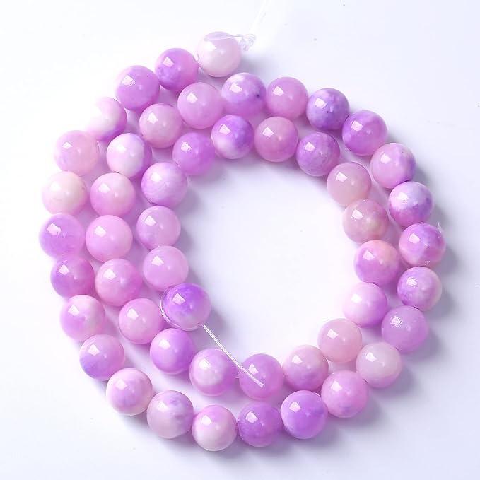 32pcs 12mm Natural Pink Starry Galaxy Persian Jade Gemstone Beads Round Loose Spacer Beads for Jewelry Making DIY Bracelets Necklaces 15" (Pink Starry Persian Jade, 12mm)