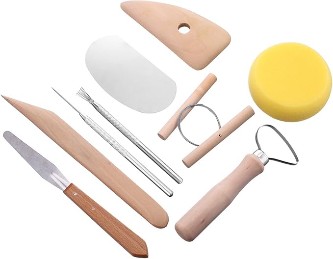 Meuxan 30PCS Pottery Tools Clay Sculpting Tool Set