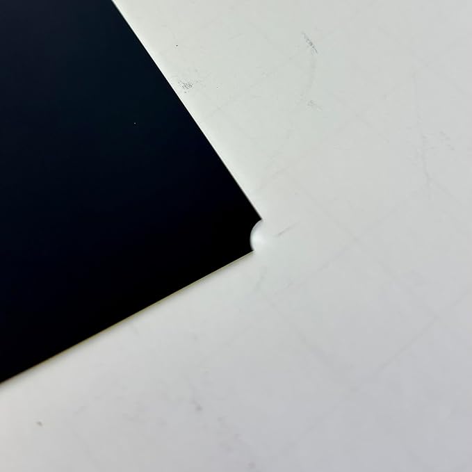Blank Metal Plates for Laser Engraving - 4 Pack | Aluminum Sheets 0.020" Thick | CO2, Diode, Fiber Laser Compatible | Multiple Sizes & Colors (Black (engraves silver), 6.25x8.25 inch)