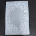 NZJ 3D Texured Flower Frame Background Plastic Embossing Folders for Card Making Scrapbooking and Other Paper Crafts