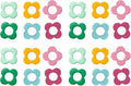 Multicolor Flower Shape Metal Stitch Markers Ring Mini Crochet Markers Knitting Markers for Weaving,Knitting