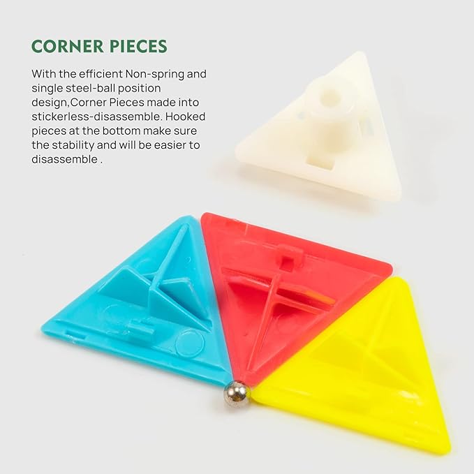 Stickerless Pyraminx Speed Cube – Smooth Turning Magic Pyramid Puzzle for Kids & Adults