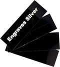 Blank Metal Plates for Laser Engraving - 4 Pack | Aluminum Sheets 0.020" Thick | CO2, Diode, Fiber Laser Compatible | Multiple Sizes & Colors (Black (engraves silver), 4.25x6.25 inch)