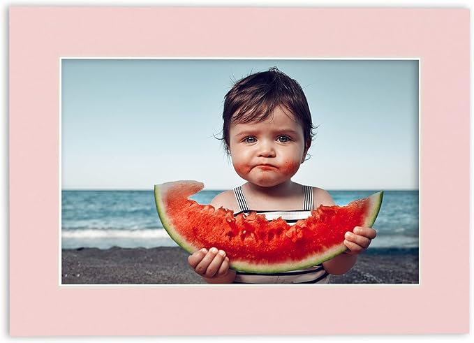 11x14 Mat for 8.5x11 Photo - Precut Soft Pink Picture Matboard for Frames Measuring 11 x 14 Inches - Bevel Cut Matte to Display Art Measuring 8.5 x 11 Inches - Acid Free ONE MAT